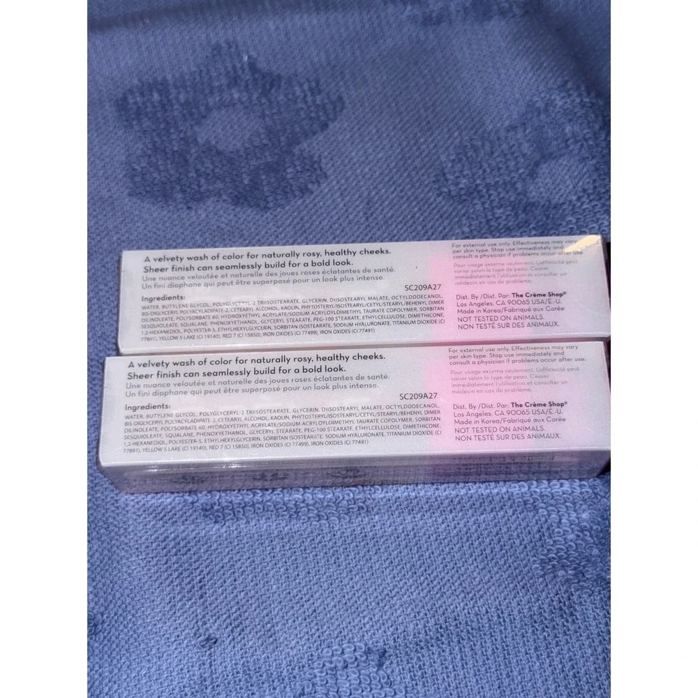 The Creme Shop Cheeky Liquid Blush Ultra Pigmented Berry Glaze LOT of 2 NEW‎